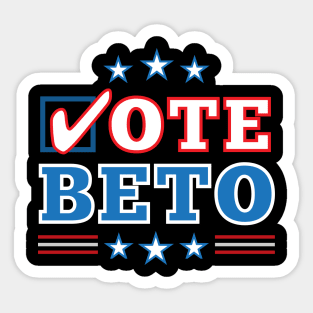 Texas "Vote Beto" O'Rourke for US Senate Election Sticker